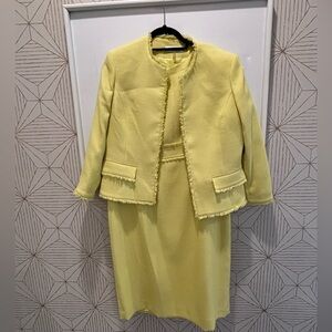 Beautiful Chartreuse Dress with Jacket